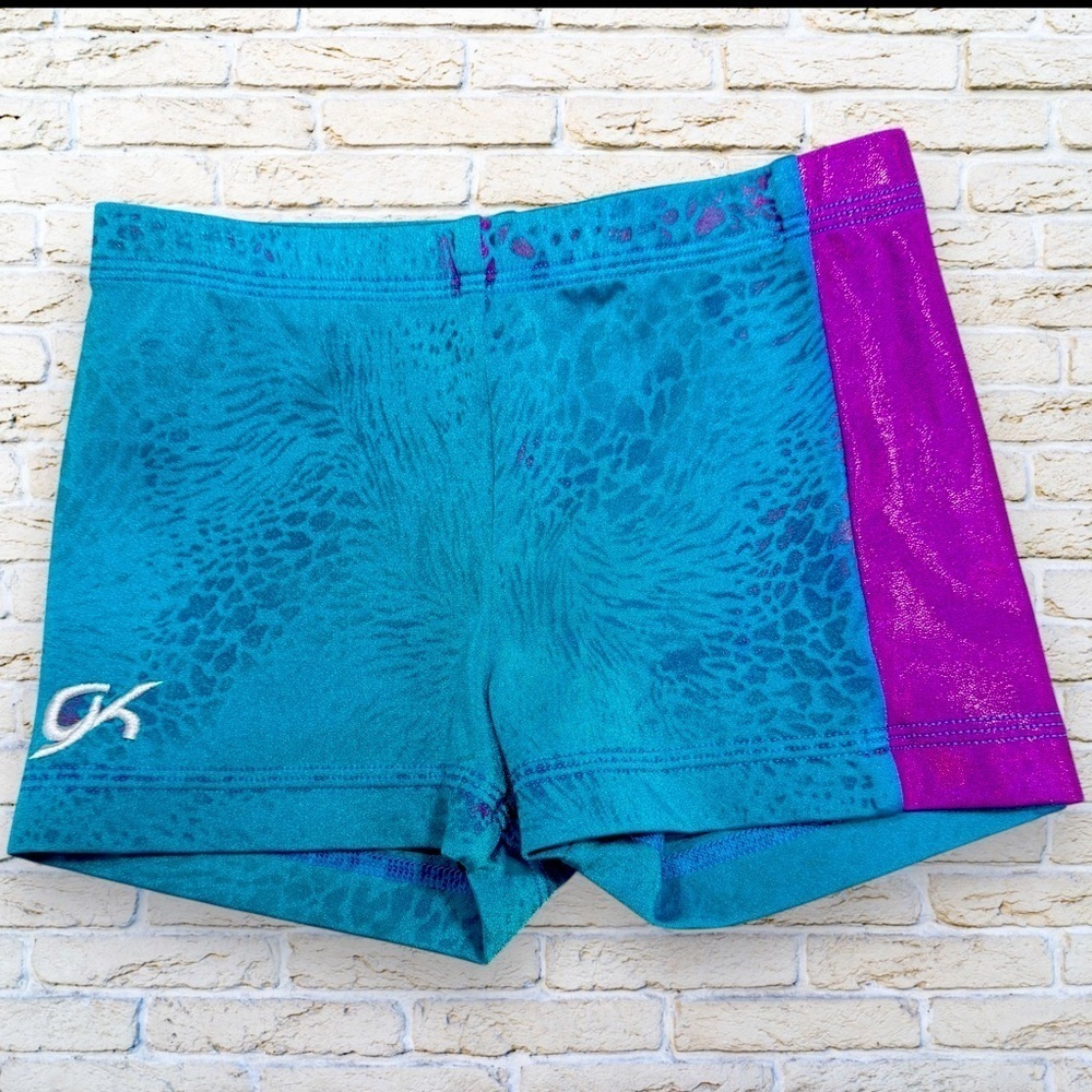 GK Gymnastic micro mini shorts - Size Child Large - Picture 1 of 3